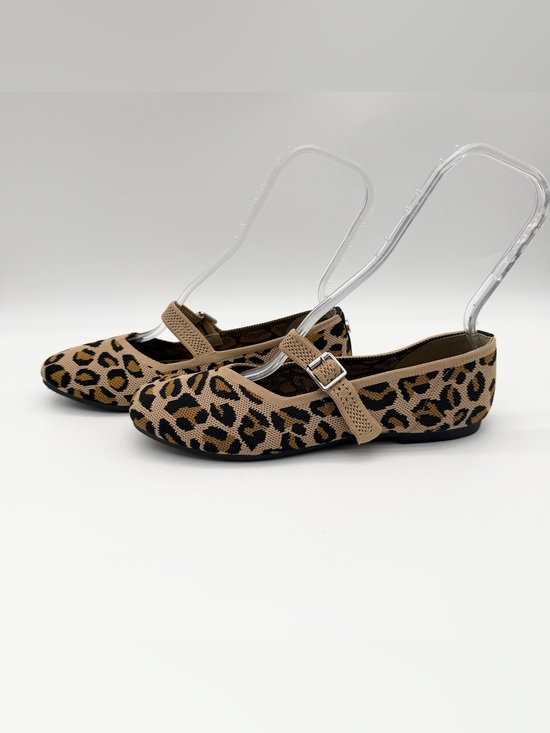 Steve Madden Shoes - Steve Madden Richmond Animal Print Knit Mary Jane Flats Brown/Black Size 9.5